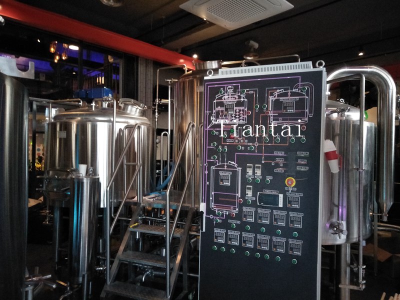 South Korea 1000L/10HL 2 Vessel Brewery Equipment has finished the Installation